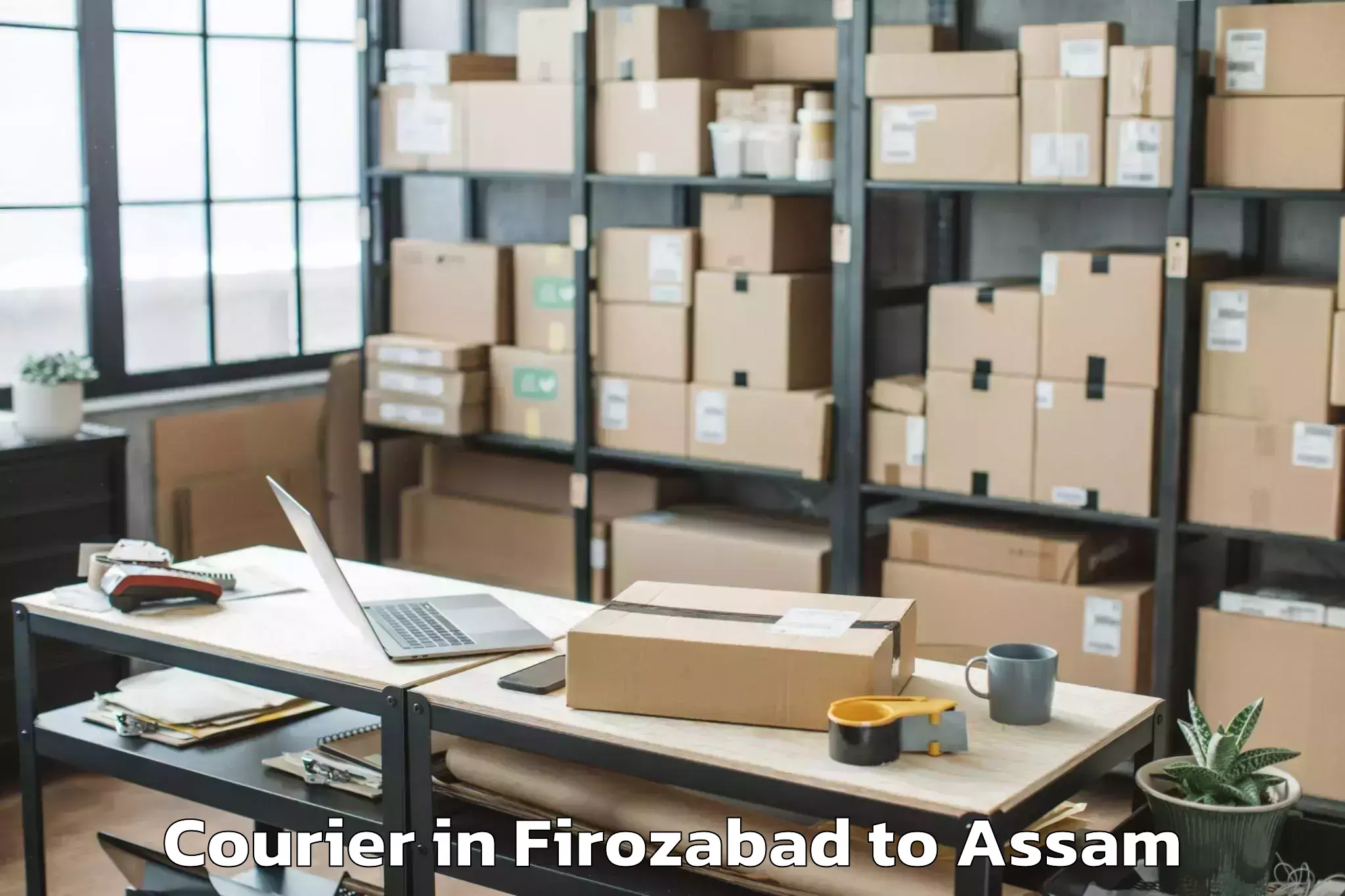 Book Your Firozabad to Lala Assam Courier Today